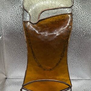 Amber Glass Foamy Beer